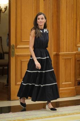 Spanish Queen Letizia during an audience with the key figures of Estudiastes Fundacion BBVA in Madrid on Thursday, July 23, 2025. Cordon Press 