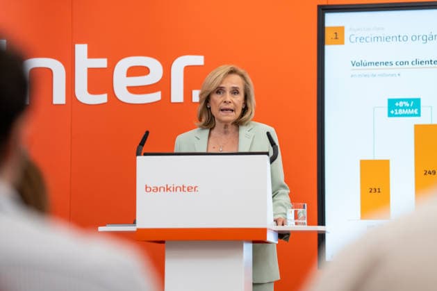 Bankinter Earns 605 Million Euros in the First Half of the Year, Up 11.7 Percent Bankinter CEO Gloria Ortiz presents the bank’s results for the first half of 2026 to the media, at Bankinter’s headquarters on July 23, 2026, in Madrid, Spain. Bankinter posted an attributable net profit of 605.23 million euros for the first half of the year, representing an 11.7% increase compared to the same period last year. JULY 23, 2026, Madrid, Spain  Copyright: xMatiasxChiofalox 7682305