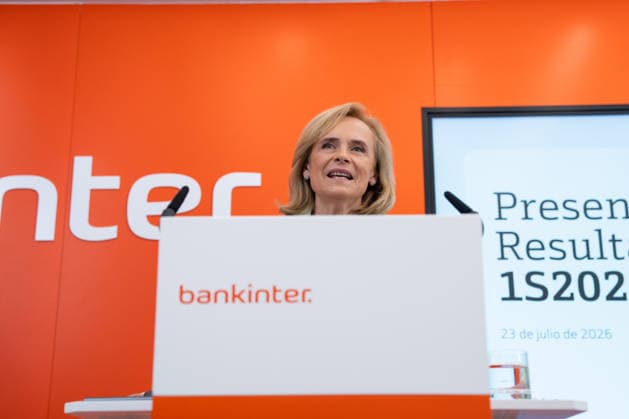 Bankinter Earns 605 Million Euros in the First Half of the Year, Up 11.7 Percent Bankinter CEO Gloria Ortiz presents the bank’s results for the first half of 2026 to the media, at Bankinter’s headquarters on July 23, 2026, in Madrid, Spain. Bankinter posted an attributable net profit of 605.23 million euros for the first half of the year, representing an 11.7% increase compared to the same period last year. JULY 23, 2026, Madrid, Spain  Copyright: xMatiasxChiofalox 7682310