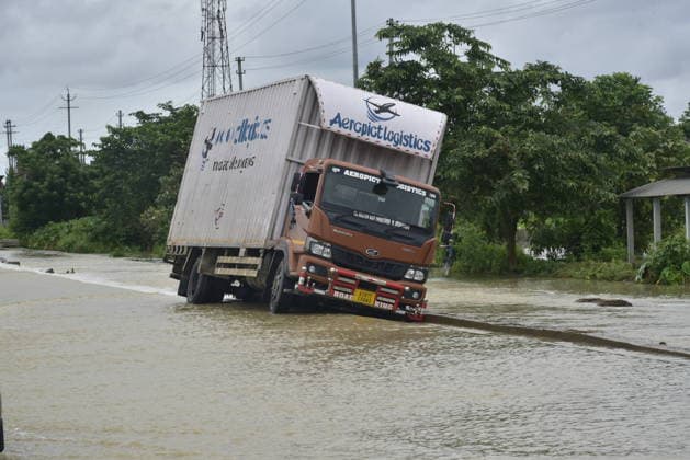 Heavy rainfall triggers severe flooding in Assam, India SIVSAGAR, INDIA - JULY 23: A vehicle submerged in floodwater after heavy rainfall affects areas in Sivsagar district, Assam, India on July 23, 2026. Continuous heavy rainfall over the past few days has triggered severe flooding across several parts of Sivsagar district in Assam, leaving thousands of residents affected and disrupting normal life. Hafiz Ahmed Anadolu Sivsagar India. Editorial use only. Please get in touch for any other usage.  Copyright: x2026xAnadoluxHafizxAhmedx