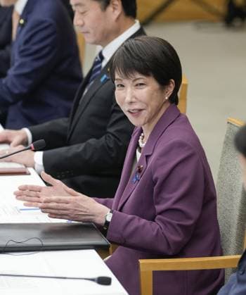Japan-Solomon Islands summit Japanese Prime Minister Sanae Takaichi holds talks with Solomon Islands Prime Minister Matthew Cooper Wale at the premier s office in Tokyo on July 23, 2026.  A14AA0005624021P