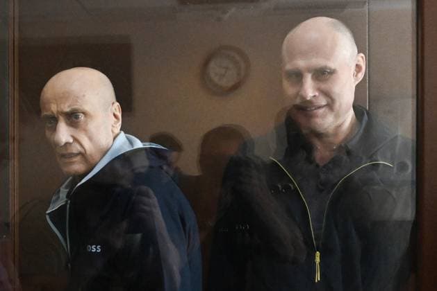 Russia Retail Chain Co-Owner Fraud Trial 9210721 23.07.2026 Former Chairman of Petropavlovsk company, owner of M2M Private Bank and Asia-Pacific Bank Pavel Maslovsky and former co-owner of Azbuka Vkusa supermarket chain Kirill Yakubovsky, accused of embezzling over 14 billion rubles, are seen inside a defendant s glass cage before a hearing at the Presnensky District Court in Moscow, Russia. Alexey Maishev Sputnik Moscow Russia  Copyright: xAlexeyxMaishevx