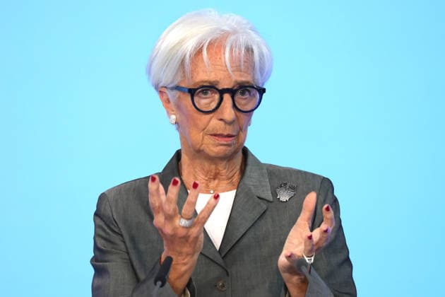 23.07.2026 , Frankfurt, DEU Pressekonferenz der Europaeischen Zentralbank, ECB, Christine Lagarde, Praesidentin der Europaeischen Zentralbank . *** July 23, 2026, Frankfurt, Germany: European Central Bank (ECB) press conference, Christine Lagarde, President of the European Central Bank