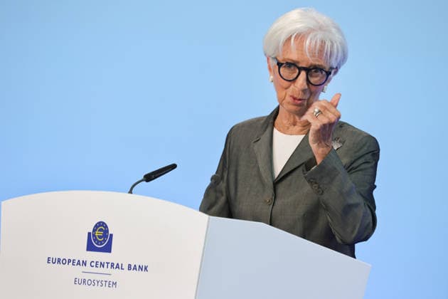 23.07.2026 , Frankfurt, DEU Pressekonferenz der Europaeischen Zentralbank, ECB, Christine Lagarde, Praesidentin der Europaeischen Zentralbank . *** July 23, 2026, Frankfurt, Germany: European Central Bank (ECB) press conference, Christine Lagarde, President of the European Central Bank