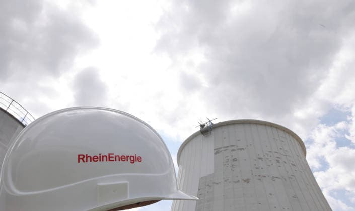 Bundeswirtschaftsministerin Reiche Produktion 23.07.2026, Germany, Koeln, Katherina Reiche, eröffnet mit der Firma Rhein Energie die Grundsteinlegung zu Europas grösster Flusswärme Pumpe, mit dabei Mona Neubauer, Ministerin NRW Grüne und Torsten Burmester , OB Köln, RheinEnergie Vorstand Andreas Feicht Koeln Nordrhein-Westfahlen Germany *** Federal Minister of Economic Affairs Katherina Reiche, Production, July 23, 2026, Germany, Cologne: Katherina Reiche, together with RheinEnergie, lays the cornerstone for Europe’s largest river heat pump. Also in attendance are Mona Neubauer, Minister for the Greens in North Rhine-Westphalia, and Torsten Burmester, Mayor of Cologne, as well as RheinEnergie CEO Andreas Feicht. Cologne, North Rhine-Westp