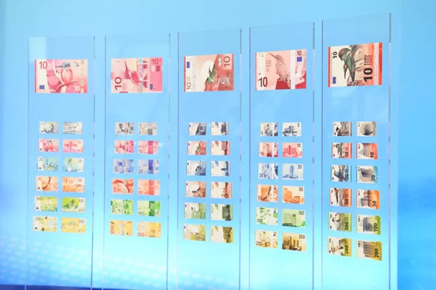 Vorstellung neuer Designvorschlaege zu EURO Banknoten durch die EZB Verschiedene neue Designvorschlaegen zukuneftiger EURO Banknoten in der Europaeischen Union und des europaeischen Waehrungsraum, die nun in einer Online Abstimmung ausgewaehlt werden, Frankfurt am Main, 23.07.2026 Frankfurt am Main Hessen Deutschland *** ECB Unveils New Design Proposals for Euro Banknotes: Various new design proposals for future euro banknotes in the European Union and the eurozone, which are now being selected through an online vote, Frankfurt am Main, July 23, 2026, Frankfurt am Main, Hesse, Germany