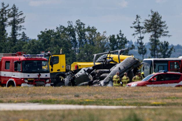 Military helicopter crash kills soldier, injures four in Czech Republic NAMEST NAD OSLAVOU, CZECH REPUBLIC - JULY 23: A Venom military helicopter carrying five soldiers crashed at a military base in Namest nad Oslavou, Czech Republic, on July 23, 2026. According to the Czech Army, one soldier was killed and four others were injured. The Army grounded all Venom and Viper helicopters following the crash. Lukas Kabon Anadolu Namest nad oslavou United States. Editorial use only. Please get in touch for any other usage.  Copyright: x2026xAnadoluxLukasxKabonx