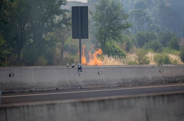 AVE service between Madrid and Barcelona has resumed following a disruption caused by a fire. A wildfire on the M 206 highway between Torrejón de Ardoz and Loeches, on July 23, 2026, in Madrid, Spain High-speed rail service between Madrid and Barcelona was restored this Thursday afternoon following a disruption caused by a fire that broke out around noon near the tracks and affected trains traveling between Mejorada de Campo and Alcalá de Henares. JULY 23, 2026 Madrid, Madrid, Spain  Copyright: xAlbertoxOrtegax 7683273