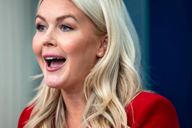 White House Press Secretary Karoline Leavitt speaks during a press briefing in the James S. Brady Briefing Room at the White House in Washington, DC on Thursday, July 23, 2026.  WAP20260723300 BONNIExCASH