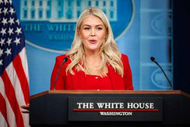DC: White House Press Briefing with Karoline Leavitt White House Press Secretary Karoline Leavitt speaks during a press briefing in the James S. Brady Press Briefing Room at the White House on July 23, 2026 in Washington, D.C. (Photo by Samuel Corum Pool ABACAPRESS.COM) Washington DC United States  Copyright: xPool ABACAx