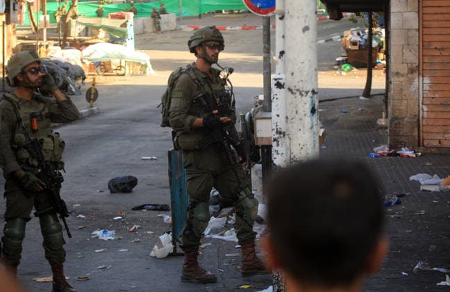 Israeli security forces deploy in Hebron city center Members of the Israeli security forces deploy in the Bab al-Zawiya area in the center of the West Bank city of Hebron on July 23, 2026, while closing streets and restricting the movement of Palestinians to secure the entry of Israeli settlers into the area, according to witnesses. Residents said the measures disrupted daily movement and forced a number of shops to close during the settlers visit. Photo by Mamoun Wazwaz apaimages Hebron West Bank Palestinian Territory 230726_Hebron_MW_00(33) Copyright: xapaimagesxMamounxWazwazx xapaimagesx