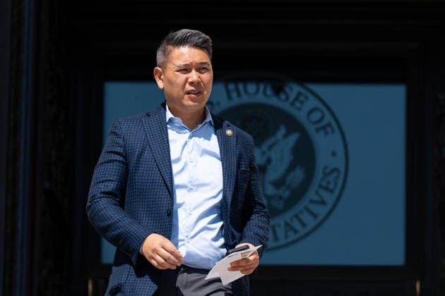 Rep. Derek Tran UNITED STATES - JULY 23: Rep. Derek Tran, D-Calif., walks down the House steps after the last votes before the August recess on Thursday, July 23, 2026. (Bill Clark CQ Roll Call) Washington DC United States EDITORIAL USE ONLY Copyright: x 2026xCQxRollxCallx BillxClarkx rollcallpix172168