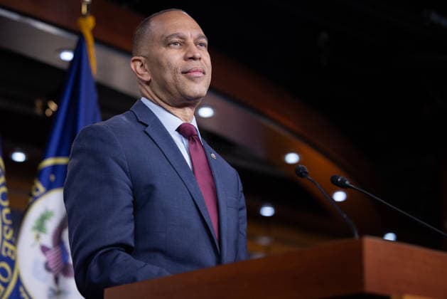 House Minority Leader Hakeem Jeffries WASHINGTON, DC - JULY 23: House Minority Leader Hakeem Jeffries (D-NY) holds a press conference after the House of Representatives went on recess, at the U.S. Capitol in Washington DC, United States on July 23, 2026. Nathan Posner Anadolu Washington United States. Editorial use only. Please get in touch for any other usage.  Copyright: x2026xAnadoluxNathanxPosnerx