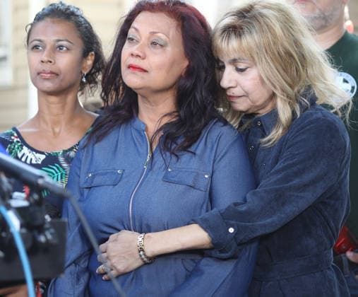 July 23, 2026, Ozone Park, New York, USA: CAROL ACEVADO (center) is comforted by sister JUDY RACHEL during the memorial service for her daughter US Army Sgt. Angel S. Rampersad, who died in an Iranian attack on a US Army base. Residents in Ozone Park joined family members to remember Sgt. Rampersad, one of four American soldiers killed in the war with Iran. The Army released a statement that said the 28-year-old is believed to have been killed in action on July 17 during an enemy attack at Muwaffaq Salti Air Base in Jordan. Ozone Park USA - ZUMAb290 20260723_new_b290_221 Copyright: xDavexBurnsx
