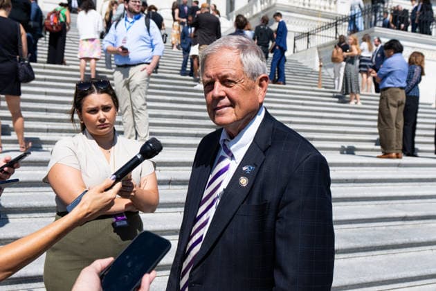 Rep. Ralph Norman UNITED STATES - JULY 23: Rep. Ralph Norman, R-S.C., speaks with reporters at the House steps after the last votes before the August recess on Thursday, July 23, 2026. (Bill Clark CQ Roll Call) Washington DC United States EDITORIAL USE ONLY Copyright: x 2026xCQxRollxCallx BillxClarkx rollcallpix172175