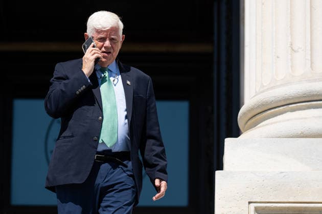 Rep. John Larson UNITED STATES - JULY 23: Rep. John Larson, D-Conn., walks down the House steps after the last votes before the August recess on Thursday, July 23, 2026. (Bill Clark CQ Roll Call) Washington DC United States EDITORIAL USE ONLY Copyright: x 2026xCQxRollxCallx BillxClarkx rollcallpix172178