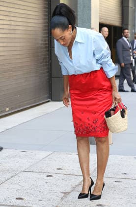 Tracee Ellis Ross is all smiles as she heads to Good Morning America to talk about the second season of Solo Traveling with Tracee Ellis Ross Featuring: Tracee Ellis Ross Where: New York City, New York, United States When: 23 Jul 2026 Credit: Roger Wong INSTARimages EDITORIAL USE ONLY. NOT FOR USE BY NEWSPAPERS BASED IN THE UK. Copyright: xx instar55874309