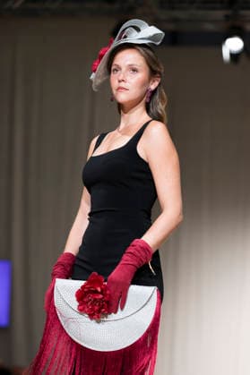 UNIENDO MODA - MOMAD Fashion Week de Madrid ,Spain - 23 Jul 2026 A model walks the runway wearing a design by UNIENDO MODA during the Momad Fashion Week de Madrid in IFEMA. Madrid Spain Copyright: xAtilanoxGarciax xSOPAxImagesx photo02976