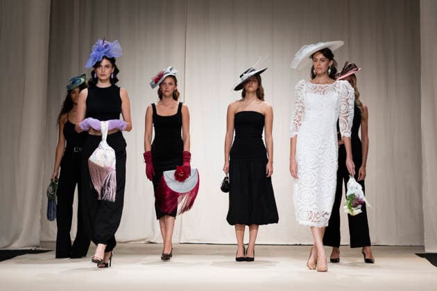 UNIENDO MODA - MOMAD Fashion Week de Madrid ,Spain - 23 Jul 2026 A model walks the runway wearing a design by UNIENDO MODA during the Momad Fashion Week de Madrid in IFEMA. Madrid Spain Copyright: xAtilanoxGarciax xSOPAxImagesx photo02984
