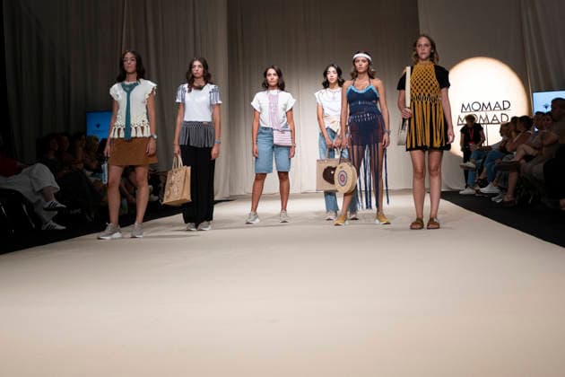 UNIENDO MODA - MOMAD Fashion Week de Madrid ,Spain - 23 Jul 2026 A model walks the runway wearing a design by UNIENDO MODA during the Momad Fashion Week de Madrid in IFEMA. Madrid Spain Copyright: xAtilanoxGarciax xSOPAxImagesx photo02998