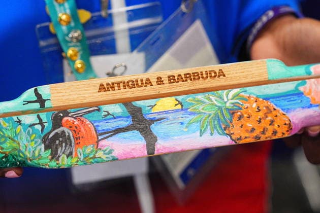 King Charles III attends the 2026 Commonwealth Games A view of the Antigua and Barbuda 2026 Commonwealth Games baton at a reception for representatives of Governments, the Commonwealth and the Games, at the Hydro in Glasgow, ahead of the opening ceremony of the 2026 Commonwealth Games. Picture date: Thursday July 23, 2026., Credit:Aaron Chown PA ROTA - B68 Avalon UK, Glasgow  Copyright: xAaronxChownx xPAxROTAx-xB68x xAvalonx 1118112242