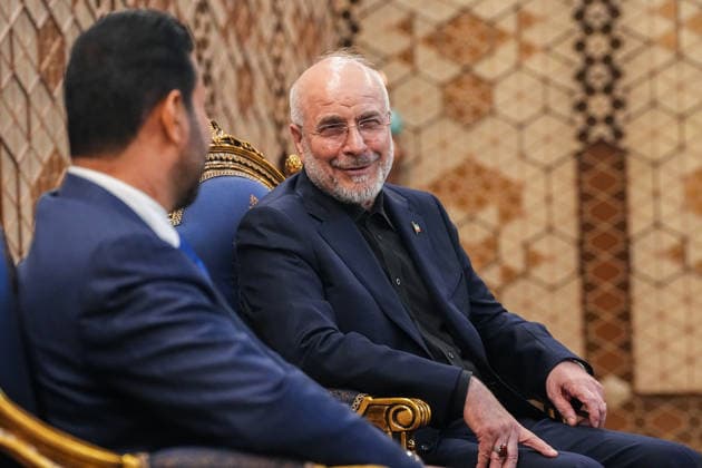 Ghalibaf Meets Iraqi Premier Tehran Speaker of the Parliament of Iran, Mohammad Bagher Ghalibaf (R), and Iraqi Prime Minister Ali al-Zaidi during a meeting in Tehran, Iran, on July 23, 2026. Iraqi Prime Minister Ali al-Zaidi is visiting Iran following a trip to the US where he met with the US President. Washington and Tehran are Iraq s main allies, but their enmity has long turned the country into a proxy battleground and left successive governments struggling to maintain a delicate balance between the foes, who have traded intensifying attacks in recent days. Tehran Tehran Iran Copyright: xHamedxMalekpourx