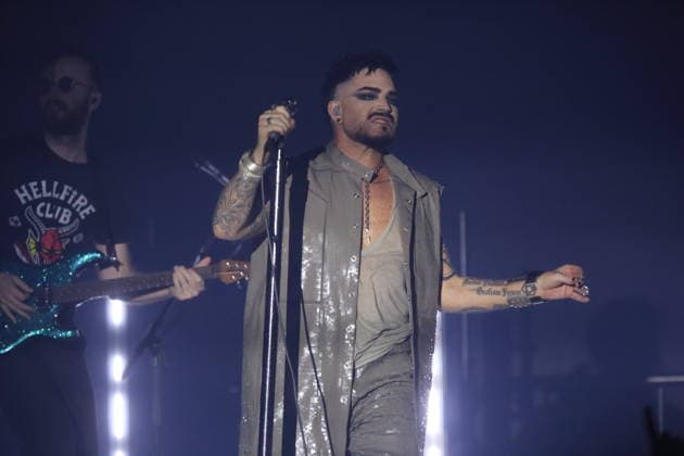 Adam Lambert bei einem Konzert im Huxleys Neue Welt in Berlin, 23. Juli 2026. Adam Lambert Konzert Berlin *** Adam Lambert at a concert at Huxleys Neue Welt in Berlin, July 23, 2026 Adam Lambert Concert Berlin