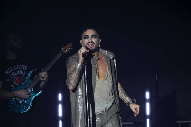 Adam Lambert bei einem Konzert im Huxleys Neue Welt in Berlin, 23. Juli 2026. Adam Lambert Konzert Berlin *** Adam Lambert at a concert at Huxleys Neue Welt in Berlin, July 23, 2026 Adam Lambert Concert Berlin