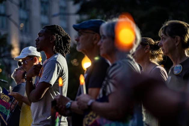 People gather to honor the late congressman John Lewis and rally for voting rights in Washington, DC on Thursday, July 23, 2026. Yesterday, the House advanced a budget blueprint that included money for state election grants aimed at promoting President Donald Trump s voting regulation bill, the SAVE America Act by encouraging states to adopt voter ID requirements.  WAP20260723322 BONNIExCASH
