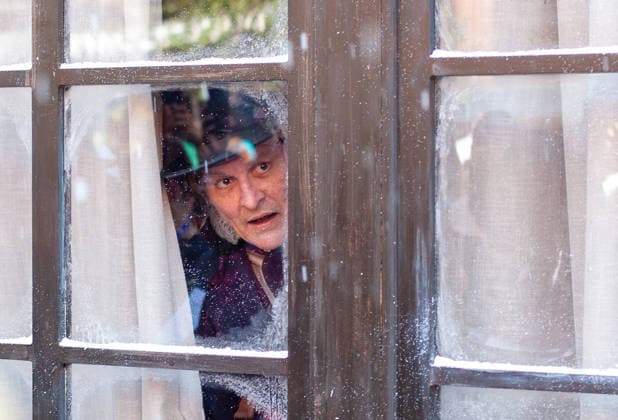 SAN DIEGO, CA - JULY 23: Johnny Depp interacts with fans at a surprise appearance as Ebenezer Scrooge promoting his new film, Ebenezer: A Christmas Carol, outside 2026 San Diego Comic Con on July 23, 2026. Copyright: xTonyxFortex