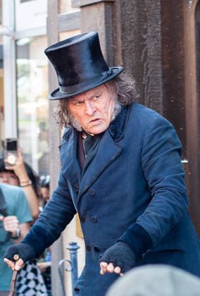 SAN DIEGO, CA - JULY 23: Johnny Depp interacts with fans at a surprise appearance as Ebenezer Scrooge promoting his new film, Ebenezer: A Christmas Carol, outside 2026 San Diego Comic Con on July 23, 2026. Copyright: xTonyxFortex