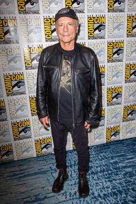 SAN DIEGO, CA - July 23rd: Bruce Dickinson at the Hollywood s Love Affair with Fencing press line during San Diego Comic Con on July 23th, 2026. Copyright: xTonyxFortex