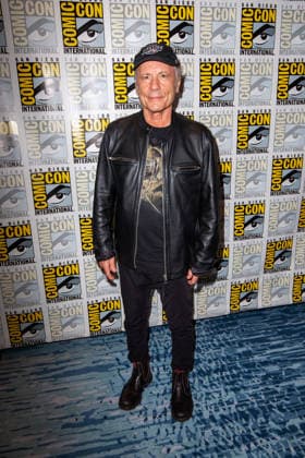 SAN DIEGO, CA - July 23rd: Bruce Dickinson at the Hollywood s Love Affair with Fencing press line during San Diego Comic Con on July 23th, 2026. Copyright: xTonyxFortex