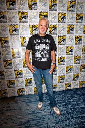SAN DIEGO, CA - July 23rd: David Baxter at the Hollywood s Love Affair with Fencing press line during San Diego Comic Con on July 23th, 2026. Copyright: xTonyxFortex
