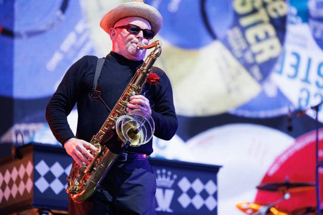 Madness perform at Brighton Beach Brighton Beach, East Sussex, UK, On The Beach presents Madness presents Madrophenia on 23 July 2026. Madness headline On The Beach in homage to the rock opera and also classic movie Quadrophenia filmed in Brighton in the 1970™s Madness band members shown Lee Thompson, Credit:Andy Sturmey Andrew Sturmey - B1114 Avalon United Kingdom, East Sussex, Brighton  Copyright: xAndyxSturmeyx xAndrewxSturmeyx-xB1114x xAvalonx 1118129342