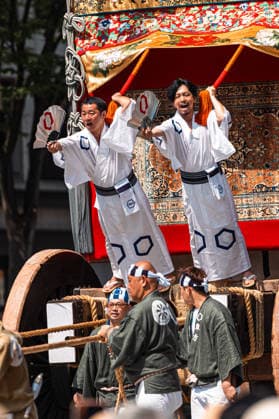 General view, July 24, 2026 - Floats parade through the streets of Kyoto during the Ato Matsuri Yamaboko Junko, the second procession of the Gion Matsuri. Held annually on July 24, the procession features elaborately decorated yamaboko floats and continues one of Japan s most celebrated traditional festivals, which dates back more than 1,000 years.  aflo_338952344