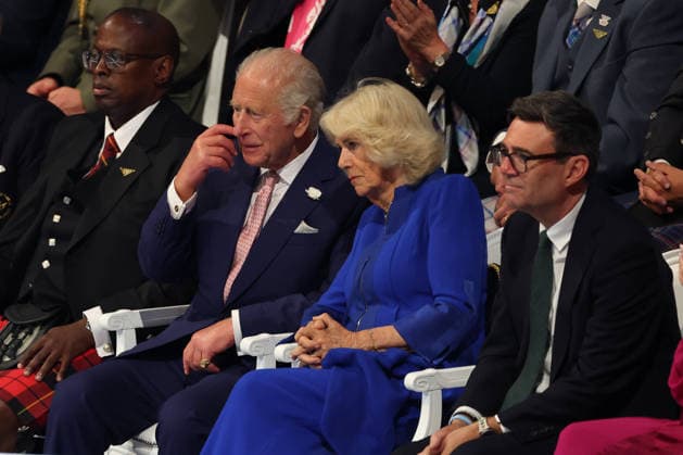 July 23, 2026, Glasgow, Scotland, Great Britain: KING CHARLES III, QUEEN CAMILLA and new Prime Minister ANDY BURNHAM during the Opening Ceremony of the Commonwealth Games Glasgow 2026 at the Hydro in Glasgow, Scotland Glasgow Great Britain - ZUMAc179 1080360745st Copyright: xMickaelxChavetx