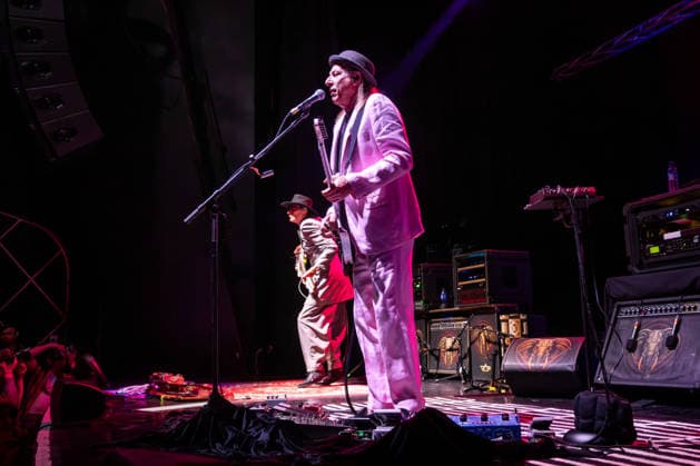 BEAT live in Oslo, Norway Oslo, Norway. 23rd, July 2026. The American rock supergroup BEAT performs a live concert at Sentrum Scene in Oslo. Here singer and guitarist Adrian Belew is seen live on stage. Norway, Oslo, Sentrum Scene  Copyright: xGonzalesxPhoto TerjexDokkenx