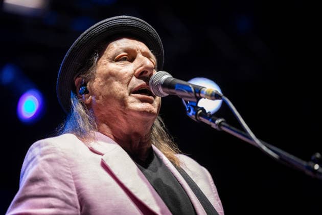 BEAT live in Oslo, Norway Oslo, Norway. 23rd, July 2026. The American rock supergroup BEAT performs a live concert at Sentrum Scene in Oslo. Here singer and guitarist Adrian Belew is seen live on stage. Norway, Oslo, Sentrum Scene  Copyright: xGonzalesxPhoto TerjexDokkenx