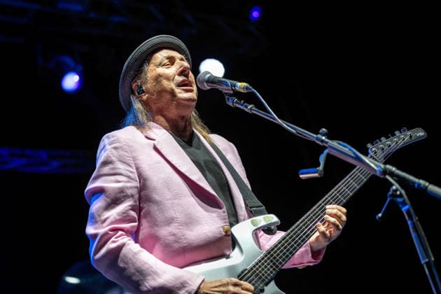 BEAT live in Oslo, Norway Oslo, Norway. 23rd, July 2026. The American rock supergroup BEAT performs a live concert at Sentrum Scene in Oslo. Here singer and guitarist Adrian Belew is seen live on stage. Norway, Oslo, Sentrum Scene  Copyright: xGonzalesxPhoto TerjexDokkenx