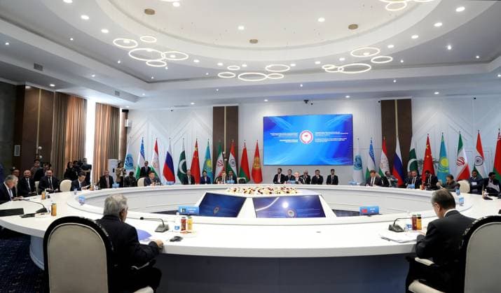 Kyrgyzstan SCO Foreign Ministers Council 9210987 24.07.2026 Participants attend a meeting of the Shanghai Cooperation Organization (SCO) Foreign Ministers Council, in Cholpon-Ata, Kyrgyzstan. Igor Yegorov Sputnik Ð Ð˜Ð ÐÐ¾Ð²Ð¾ÑÑ‚Ð¸ Cholpon-Ata Kyrgyzstan  Copyright: xIgorxYegorovx