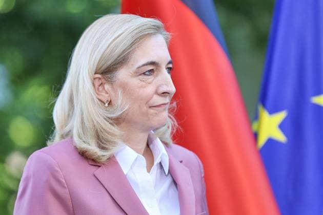 Berlin, Deutschland, 24.07.2026: Bundeskanzleramt: Vorstellung Kabinettsumbildung: Nina Warken, CDU *** Berlin, Germany, July 24, 2026, Federal Chancellery: Announcement of Cabinet Reshuffle—Nina Warken, CDU Copyright: xdtsxNachrichtenagenturx dts_128375