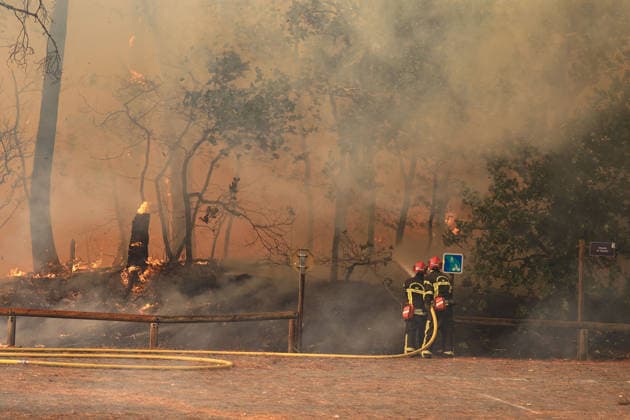 Fires in Gironde: The first homes in Lège-Cap-Ferret have been engulfed by flames, behind the sports arena; the town is being evacuated. The fire is spreading into Lège-Cap-Ferret, the 800 firefighters mobilized in the Médoc are preparing to battle the blaze for yet another night on July 23, 2026. The fire in southern Médoc took advantage of terrible weather conditions to spread even further on Thursday, July 23. Around 7 p.m., the fire reached the most vulnerable neighborhoods of Lège-Cap-Ferret, at the gateway to the Arcachon Basin. Several villages on the Cap Ferret peninsula were immediately evacuated. Guillaume Collet, Bestimage. As the fire reaches Lège-Cap-Ferret, the 800 firefighters deployed in the Médoc region are preparing to ba  Copyright: xGuillaumexCollet BestimagexGuillaumexCollet Bestimagex