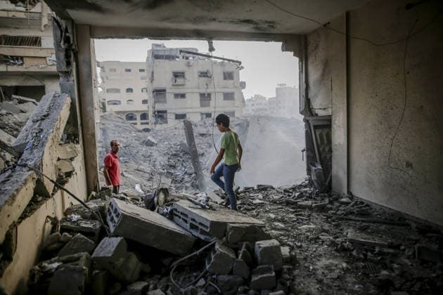 Israeli attacks continue in Gaza GAZA CITY, GAZA, PALESTINE - JULY 24: A view of the destruction at the Al-Jala neighborhood as the Israeli army targeted civilian residential areas in Gaza City, Gaza Palestine on July 24, 2026. Saeed M. M. T. Jaras Anadolu Gaza City Gaza. Editorial use only. Please get in touch for any other usage.  Copyright: x2026xAnadoluxSaeedxM.xM.xT.xJarasx