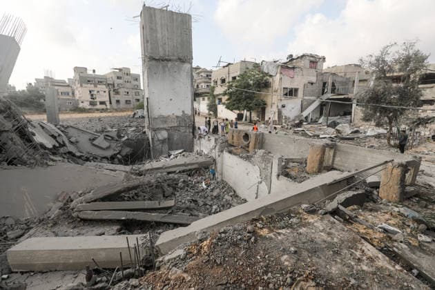 Israeli army continues attacks on Gaza Strip GAZA CITY, GAZA, PALESTINE - JULY 24: A view of the collapsed Nur Mosque in the Al-Bureij Refugee Camp following an Israeli airstrike on Gaza City, Gaza, Palestine on July 24, 2026. Moiz Salhi Anadolu Gaza City Gaza. Editorial use only. Please get in touch for any other usage.  Copyright: x2026xAnadoluxMoizxSalhix