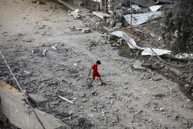 Palestinians inspect damage at Al-Noor Mosque in al-Bureij Palestinians inspect damage at Al-Noor Mosque following an attack in al-Bureij refugee camp, central Gaza Strip, on July 24, 2026. The damage comes despite an ongoing ceasefire, as places of worship and civilian facilities continue to be affected. Photo by Moiz Salhi apaimages al-Bureij Gaza Strip Palestinian Territory 240726_Burije_MS_00(35) Copyright: xapaimagesxMoizxSalhixx xapaimagesx