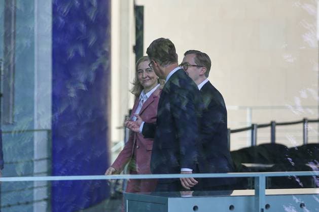 Berlin, Deutschland, 24.07.2026: Bundeskanzleramt: Vorstellung Kabinettsumbildung: Nina Warken, Carsten Linnemann, Philipp Amthor alle CDU *** Berlin, Germany, July 24, 2026, Federal Chancellery: Announcement of Cabinet Reshuffle—Nina Warken, Carsten Linnemann, and Philipp Amthor, all of the CDU Copyright: xdtsxNachrichtenagenturx dts_128421