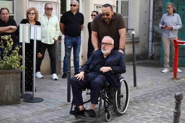 Francoise Coquet Funeral - Paris Dominique Farrugia during funeral of Francoise Coquet at Montmartre cemetery in Paris, France on July 24, 2026. French television producer Francoise Coquet died on July 20 2026, aged 83. Photo by Raphael Lafargue ABACAPRESS.COM Paris France  Copyright: xLafarguexRaphael ABACAx
