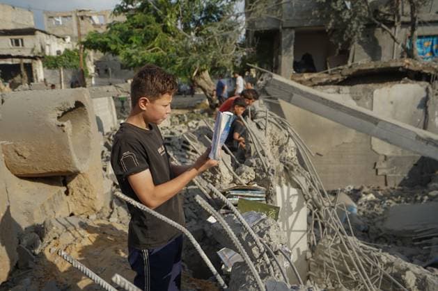 July 24, 2026, Al-Bureij Camp, Palestine, State of: AL-BUREIJ CAMP, GAZA STRIP Ã¢â‚¬ JULY 23, 2026: Widespread destruction following Israeli forces targeting of al-Noor Mosque and its surroundings in Block 9, southeast of al-Bureij refugee camp in central Gaza. Despite the ongoing ceasefire, mosques and places of worship continue to come under attack , a scene reflecting the persistent destruction and danger facing civilians even during the truce. The mosque had previously been targeted during months of continued assault on the Strip. Al-Bureij Camp Palestine, State of - ZUMAq101 20260724_zna_q101_025 Copyright: xRamzixAbuxAmerx