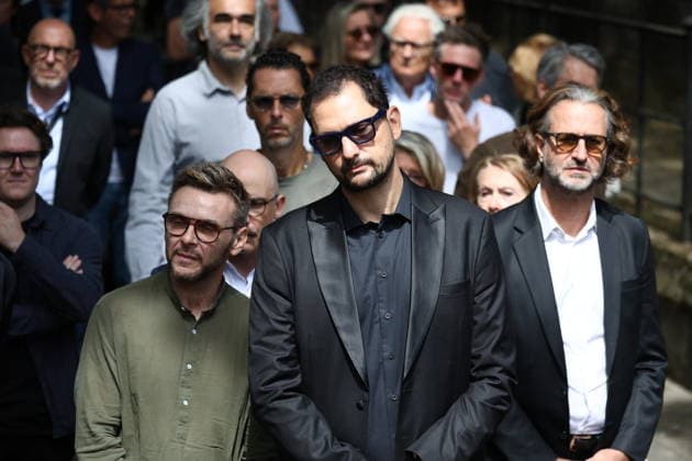 Francoise Coquet Funeral - Paris Eric Antoine during funeral of Francoise Coquet at Montmartre cemetery in Paris, France on July 24, 2026. French television producer Francoise Coquet died on July 20 2026, aged 83. Photo by Raphael Lafargue ABACAPRESS.COM Paris France  Copyright: xLafarguexRaphael ABACAx